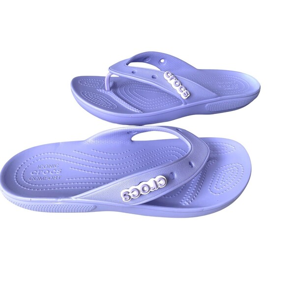 Crocs Classic Flip Flops Toe Thong Comfort Sandals - Picture 5 of 8